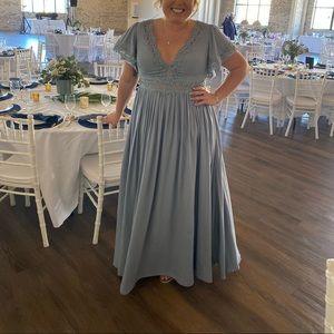 Azazie Dusty Blue Bridesmaid Dress